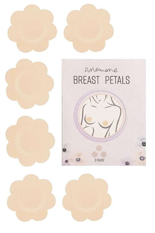 3-Pack Light Nude Breast Petals, Nude Floral Pasties - AlicePrin.com