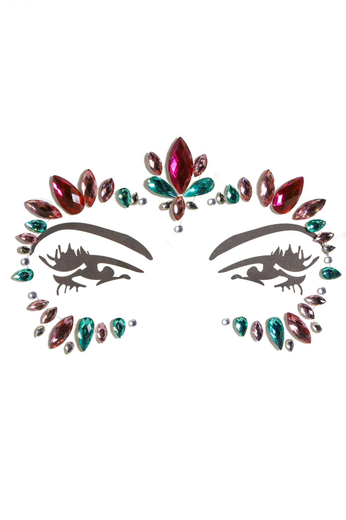 Round Rainbow Face Gems, Rainbow Eye Gems - AlicePrin.com