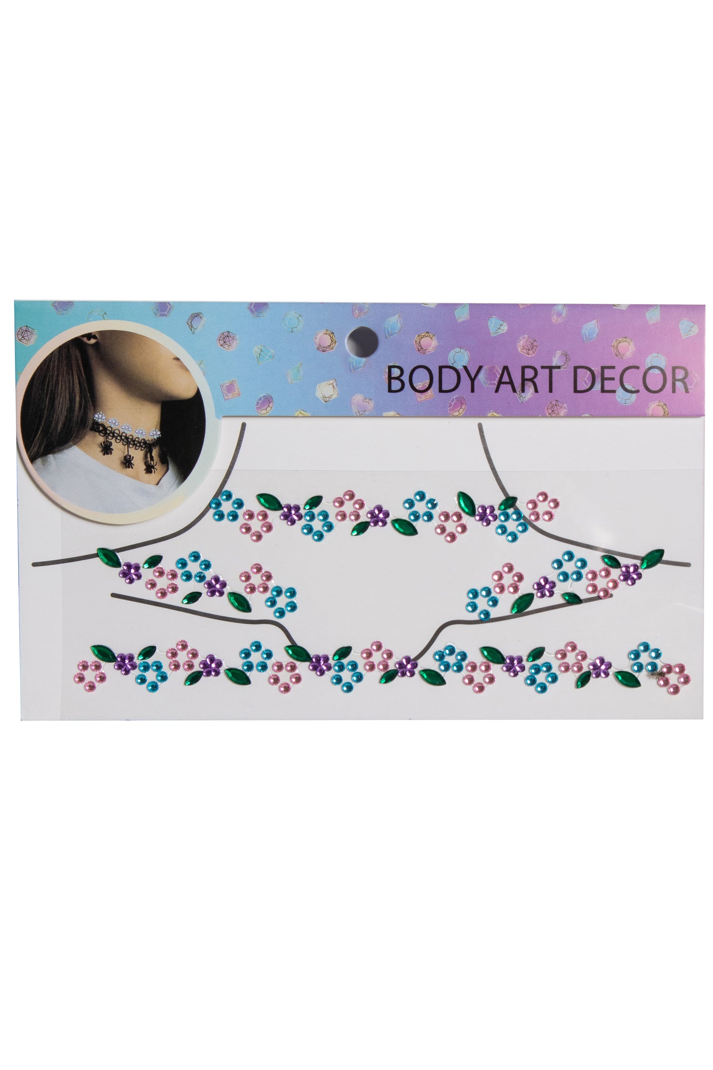 Springtime Floral Body Gems, Flower Body Gems - AlicePrin.com