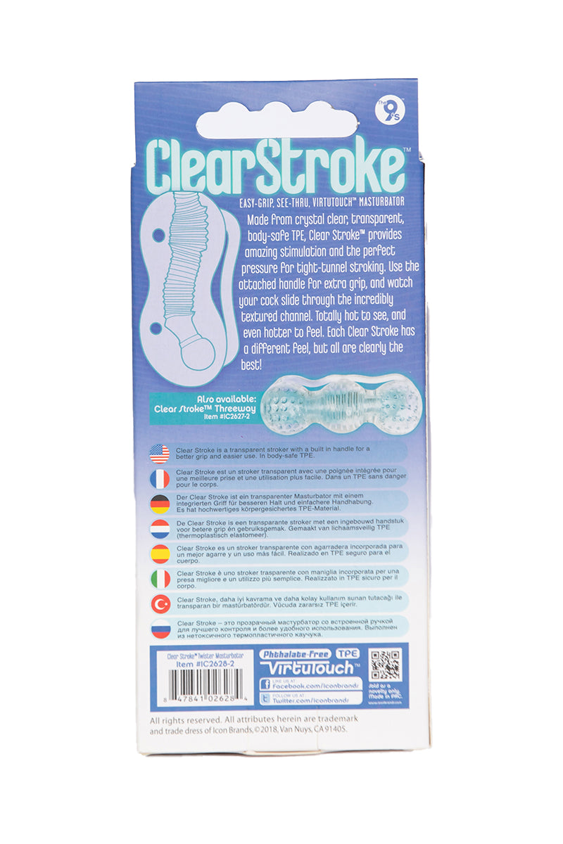 Men's Clear Twister Masturbator