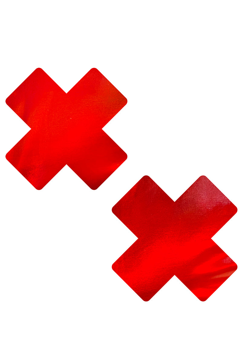 Bloody Nightmare X Pasties, Red X Pasties, X Nipple Pasties - AlicePrin.com