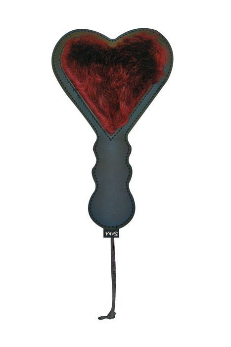 Enchanted Heart Paddle, Faux Leather Heart Paddle - AlicePrin.com
