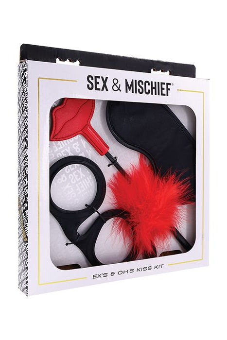 Ex's & Oh's Kiss Kit, Black and Red Sensory Kit - AlicePrin.com