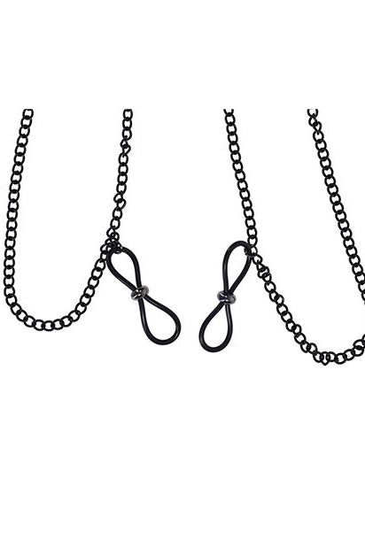 Lace Collar with Nipple Ties, Lace Collar with Nipple Clamps - AlicePrin.com