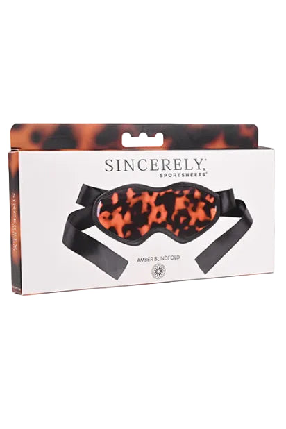 Sincerely Amber Blindfold, Satin Eye Mask - AlicePrin.com
