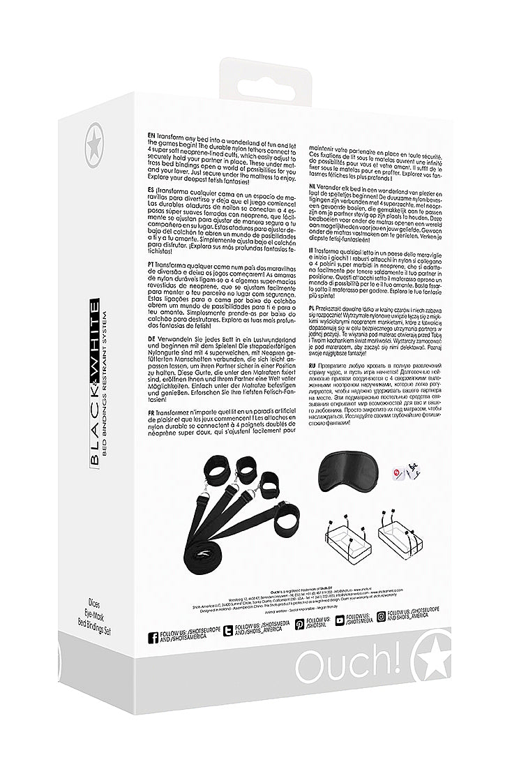 Bed Bindings Restraint System Set, Wrist and Ankle Restraints - AlicePrin.com