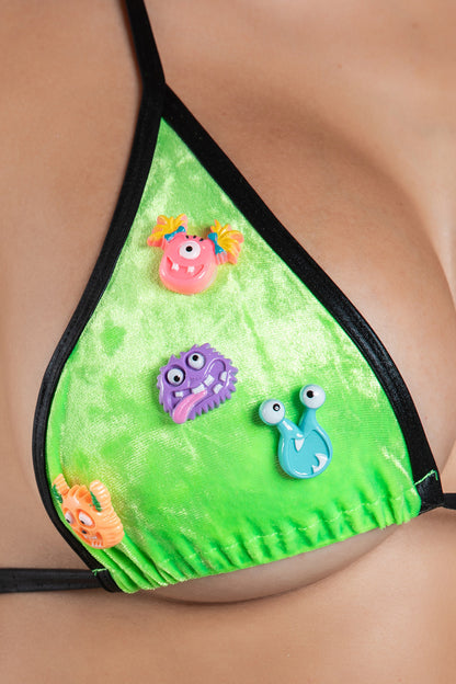Scream Team Dance Bikini, Monster Charm Stripper Bikini - AlicePrin.com