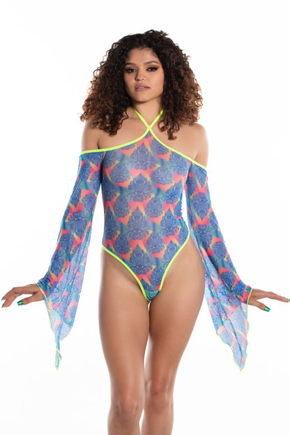 Oracle Glow Bodysuit, Long Sleeve Bodysuit - AlicePrin.com