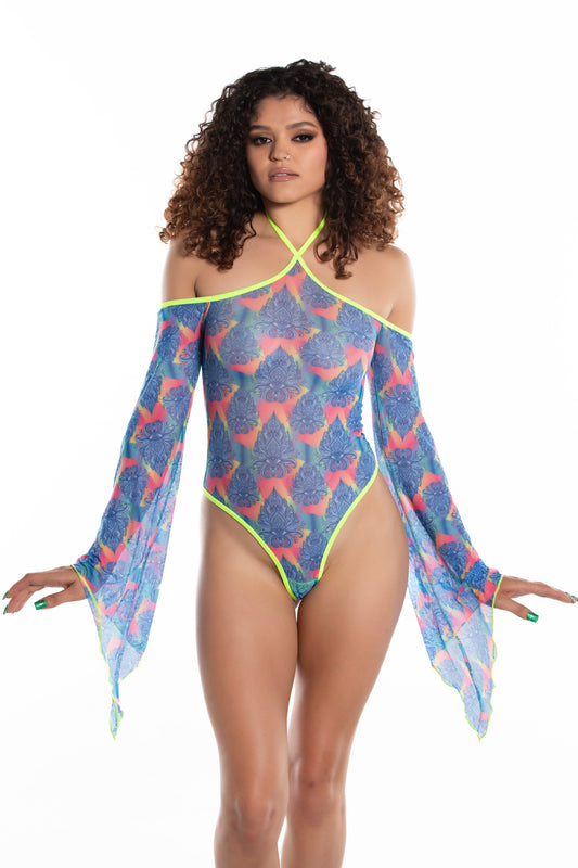 Oracle Glow Bodysuit, Long Sleeve Bodysuit - AlicePrin.com