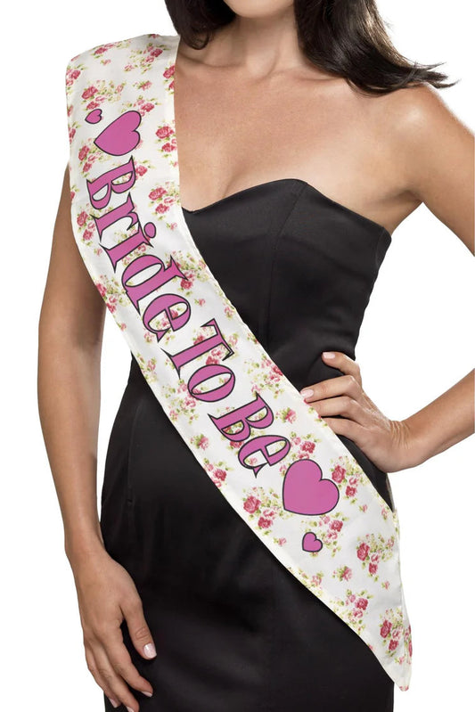 Vintage Bride-To-Be Sash, Bachelorette Party Sash, Bridal Shower Sash - AlicePrin.com