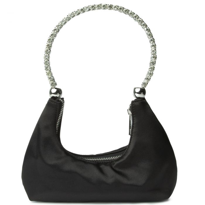 Satin Rhinestone Purse, Satin Purse - AlicePrin.com