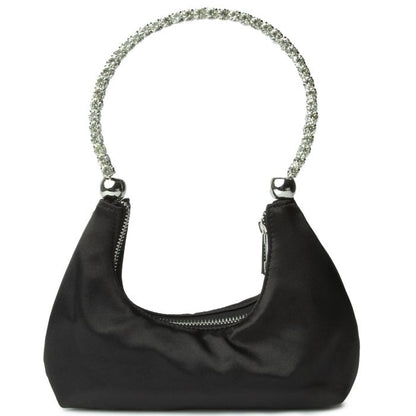 Satin Rhinestone Purse, Satin Purse - AlicePrin.com