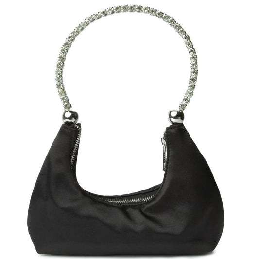 Satin Rhinestone Purse, Satin Purse - AlicePrin.com