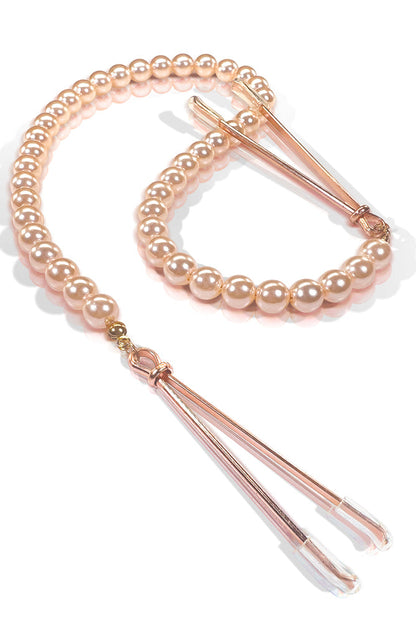 Luxurious Pearl Nipple Clamps, Tweezer Nipple Clamps - AlicePrin.com