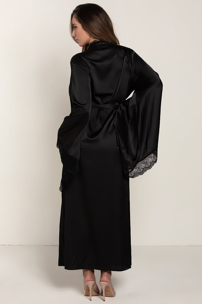 Long Satin Robe