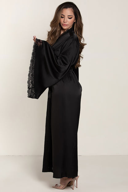 Long Satin Robe