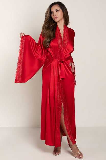 Long Satin Robe