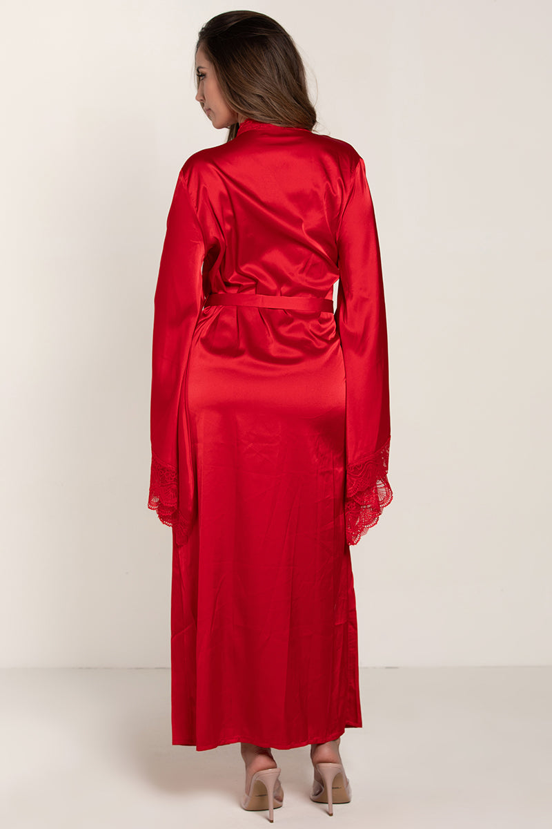 Long Satin Robe