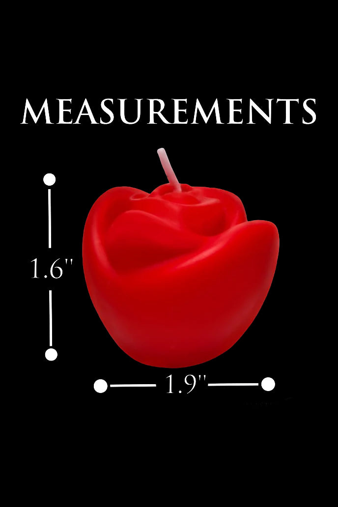 3-Pack Fire Garden Rose Candle Set, Rose Candles - AlicePrin.com