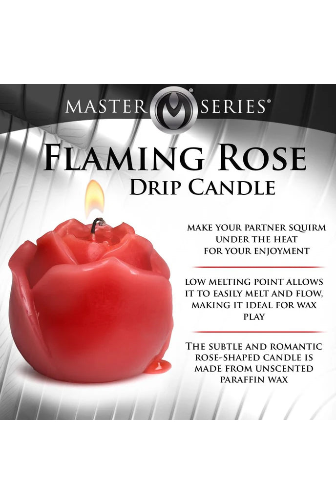 Flaming Rose Drip Candle, Rose Candle - AlicePrin.com