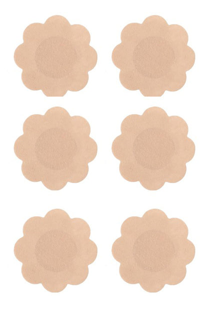 3-Pack Light Nude Floral Pasties, Nude Nipple Covers - AlicePrin.com