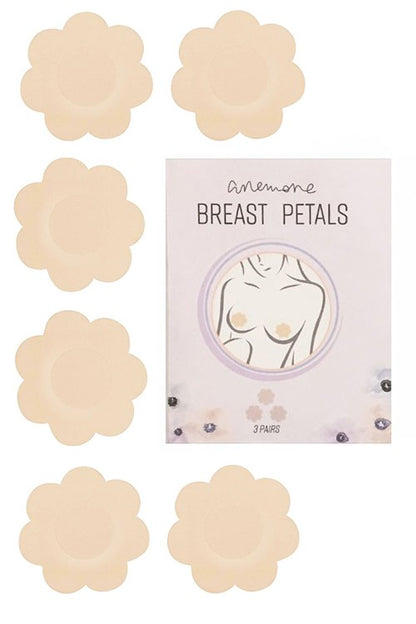 3-Pack Light Nude Breast Petals, Nude Floral Pasties - AlicePrin.com