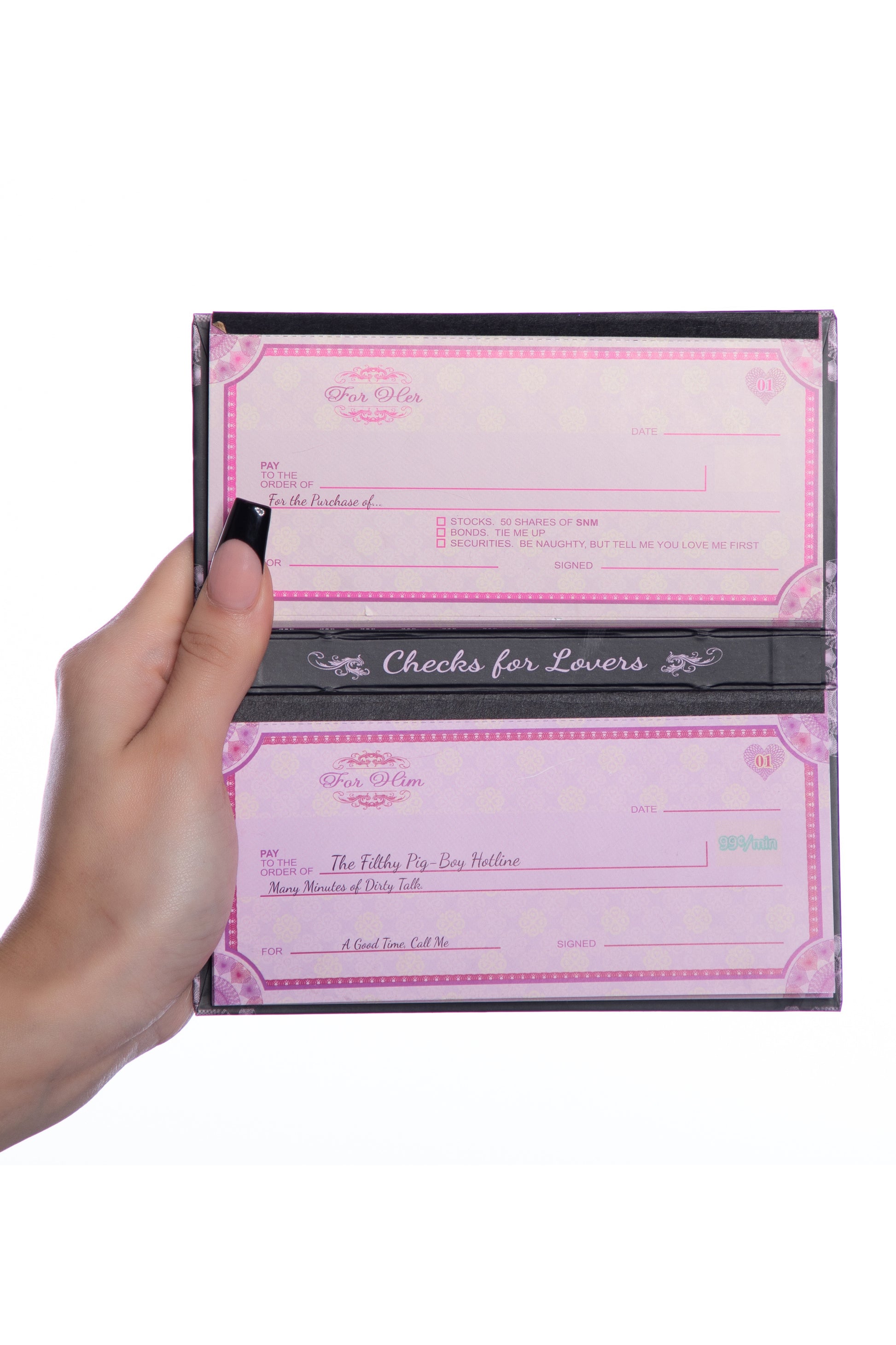 Checks for Lovers, Blank Sex Checks - AlicePrin.com