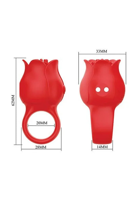 Rose Finger Vibrator, Red Rose Vibrator - AlicePrin.com