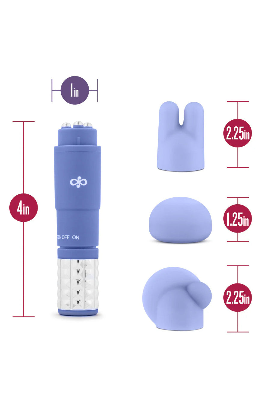 Periwinkle Rosé Revitalize Massage Kit, Blue Vibrator Kit - AlicePrin.com