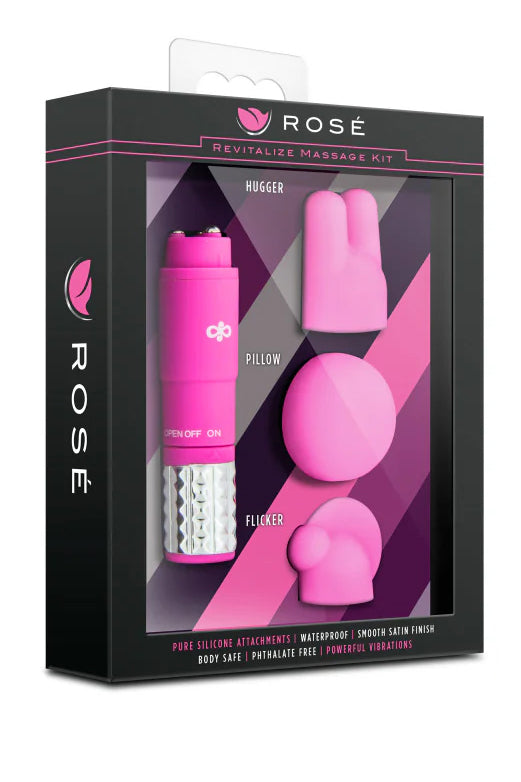 Pink Rosé Revitalize Massage Kit, Pink Vibrator Kit - AlicePrin.com