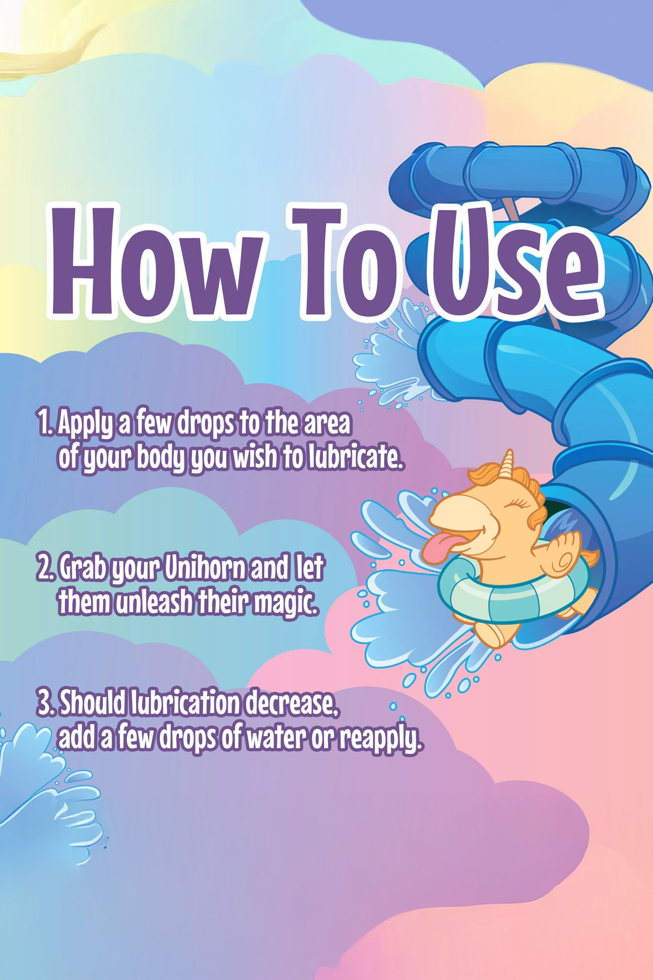 Unihorn 130mL Water Slide Lubricant, Unicorn Water Lube - AlicePrin.com