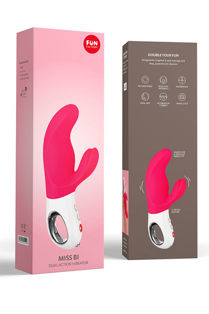 Miss Bi G5 Dual Vibrator, Pink Vibrating Dildo - AlicePrin.com