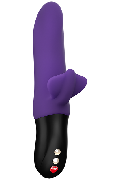 Bi Stronic Fusion Thrusting Dual Pulsator, Purple Vibrating Dildo - AlicePrin.com
