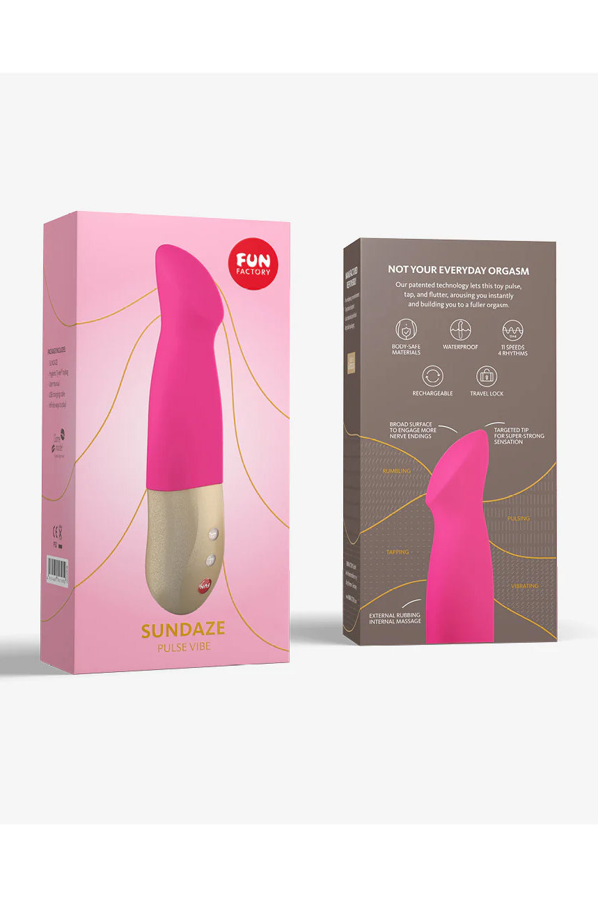 Sundaze Pulse Vibrator, Pink Thrust Vibrator - AlicePrin.com