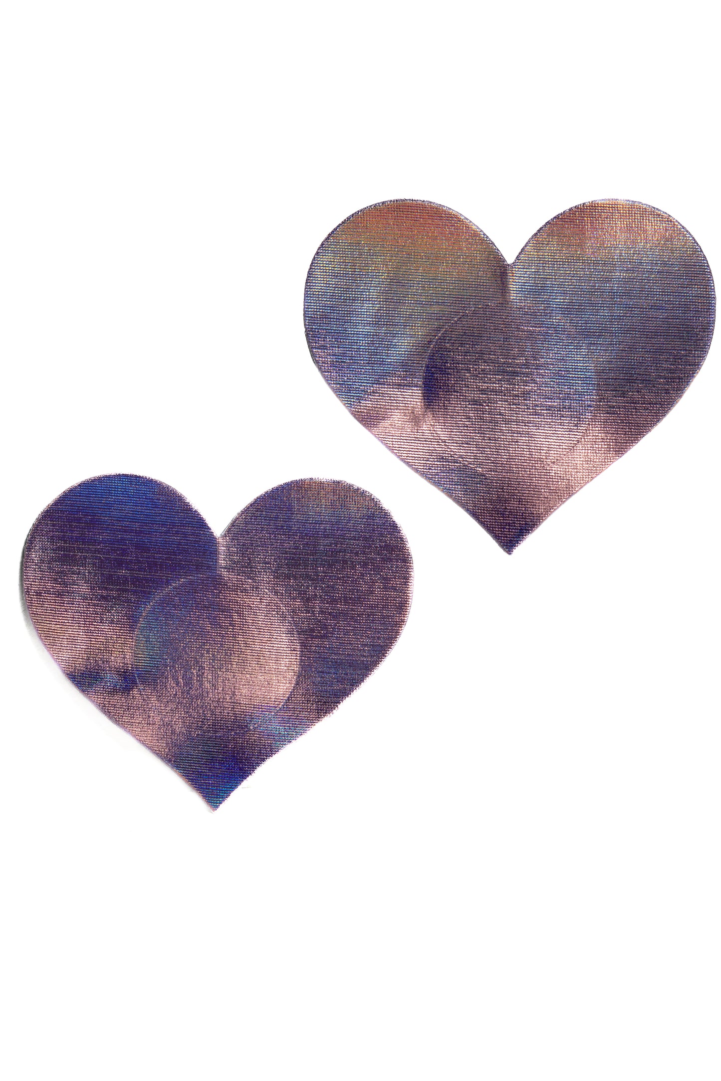 Iridescent Heart Pasties, Shiny Heart Pasties - AlicePrin.com