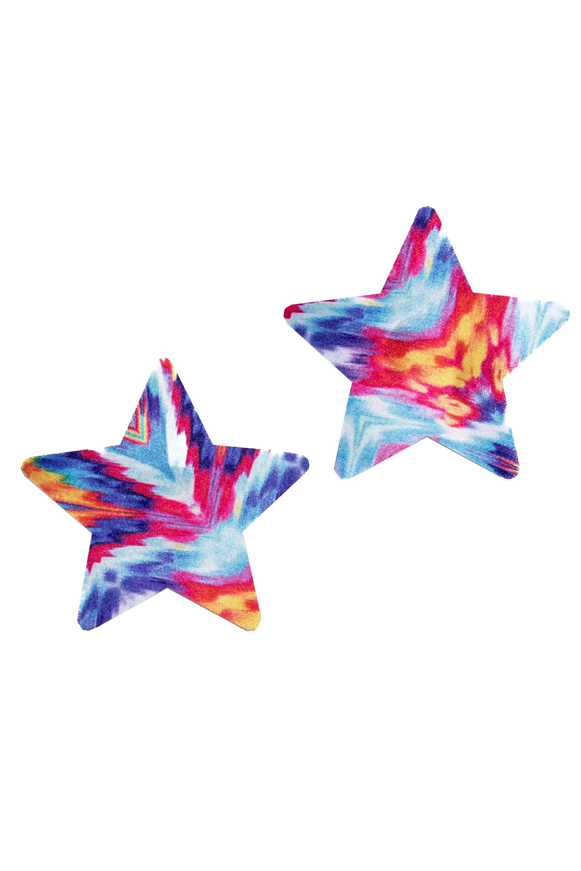 Tie Dye Star Pasties, Colorful Star Pasties - AlicePrin.com