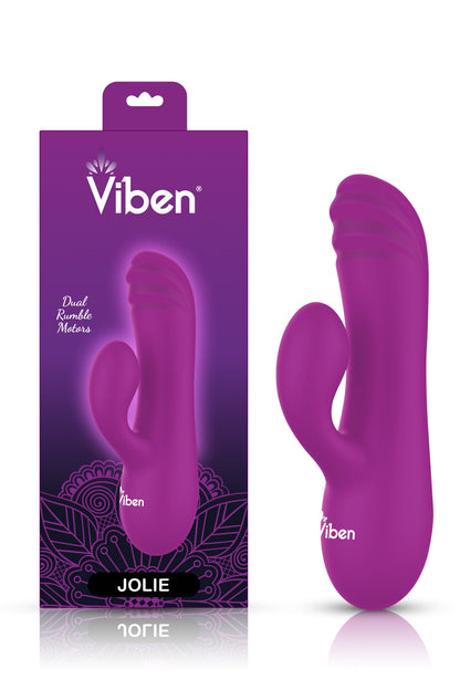 Jolie Mini Pleasure Ridges Rabbit Vibe, Mini Rabbit Vibrator - AlicePrin.com