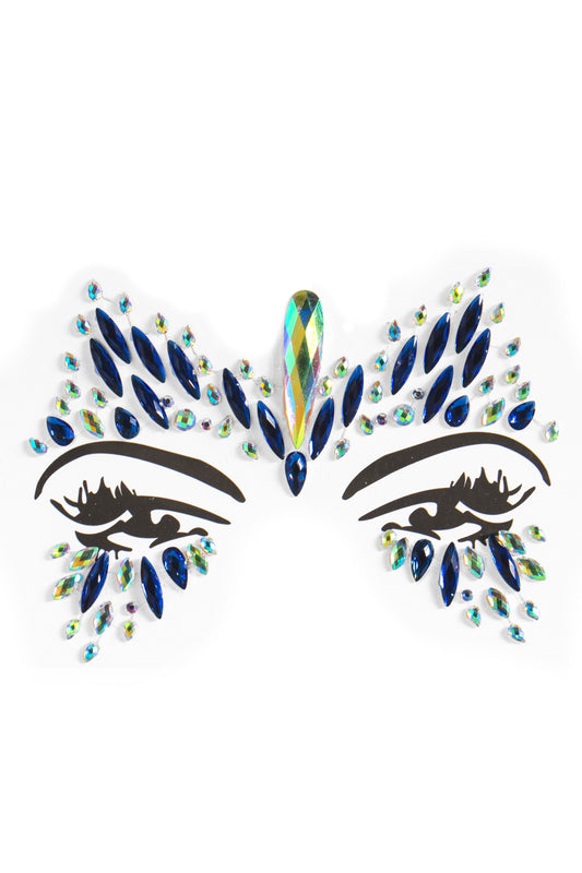 Pride Spikes Face Gems, Green Green Face Stickers - AlicePrin.com