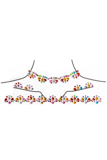 Rainbow Explosion Body Gems, Rainbow Body Gems - AlicePrin.com