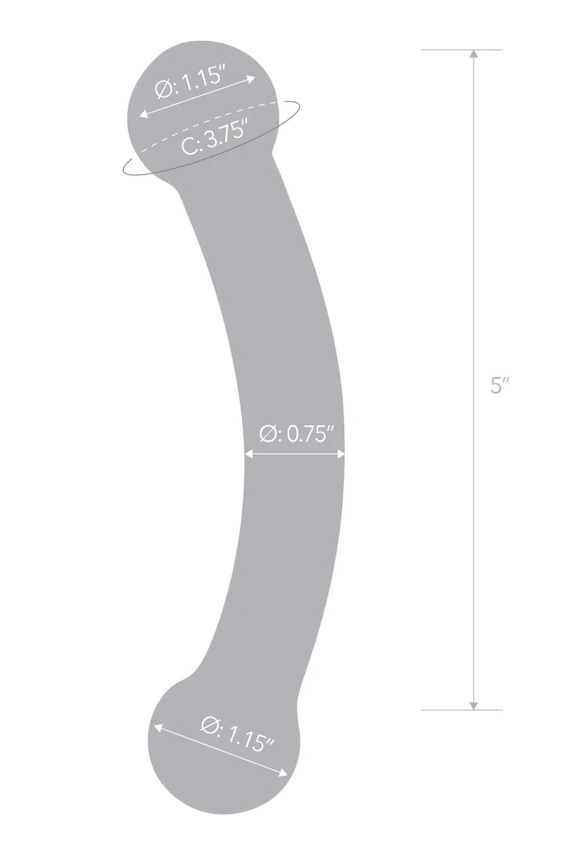 Double Bull Black Dildo, Double Ended Glass Dildo - AlicePrin.com