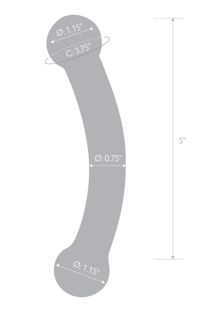 Double Bull Black Dildo, Double Ended Glass Dildo - AlicePrin.com