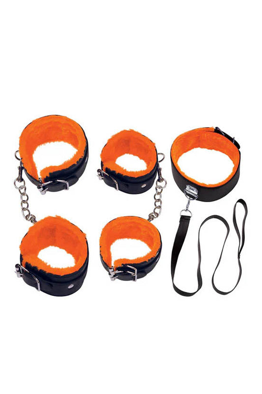 Restrain Yourself Bondage Kit, Handcuff BDSM Kit - AlicePrin.com