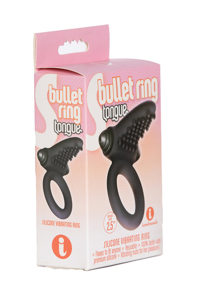 Men's Tongue Bullet Cock Ring