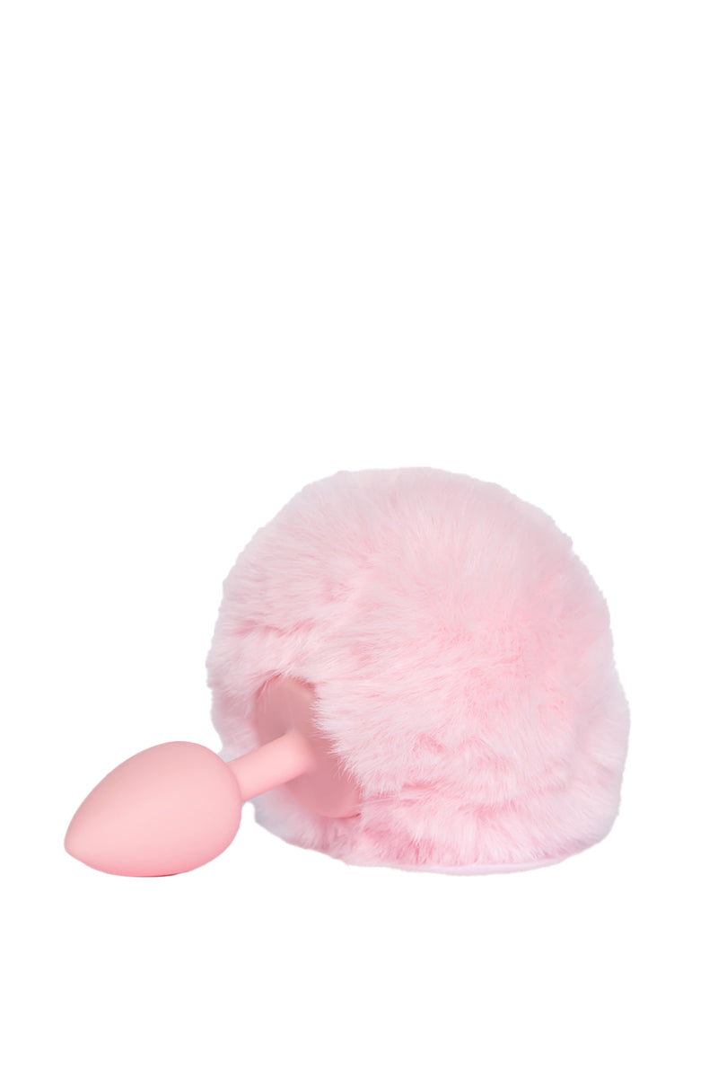 Pink Bunny Tail Butt Plug