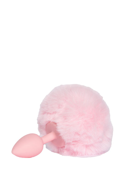 Pink Bunny Tail Butt Plug