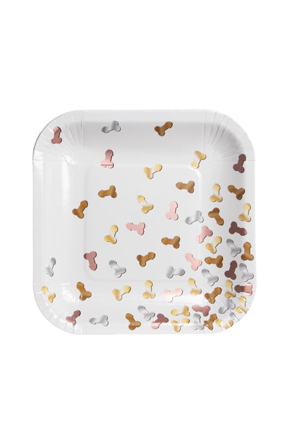 8-Pack Glitterati Penis Party Paper Plates