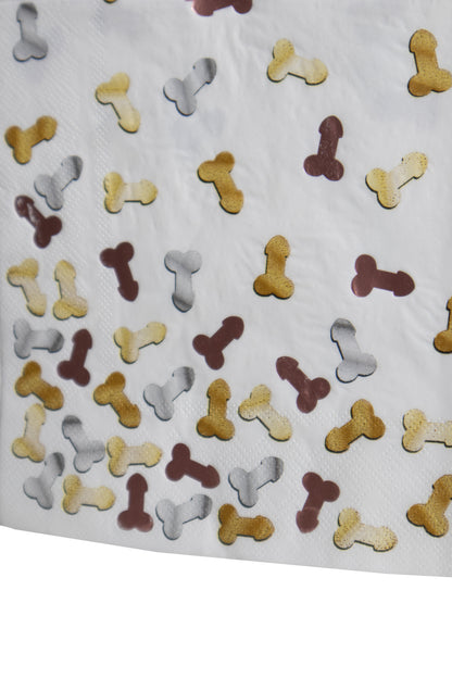 8-Pack Glitterati Penis Party Napkins