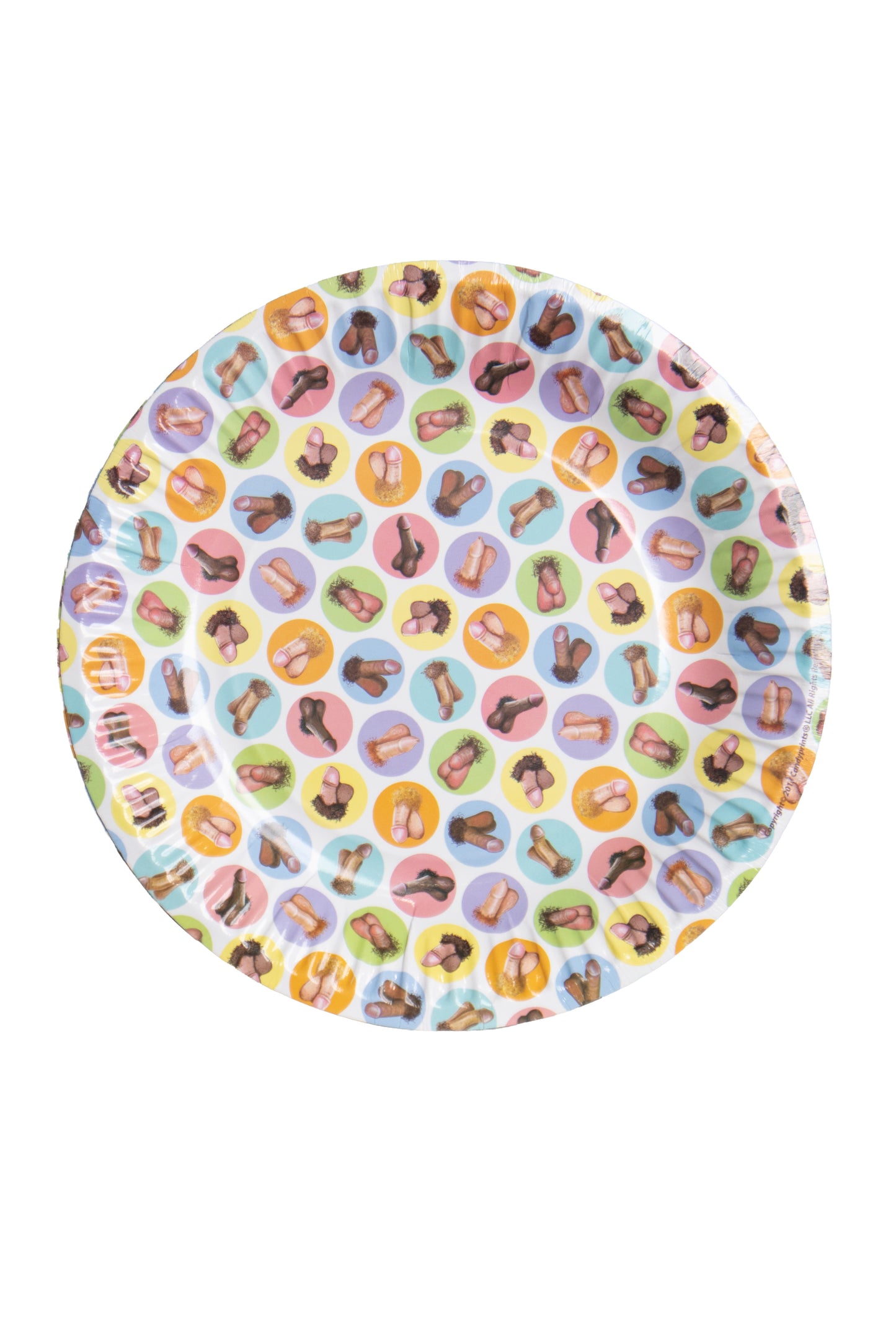 8-Pack Dirty Dishes Mini Penis Party Plates