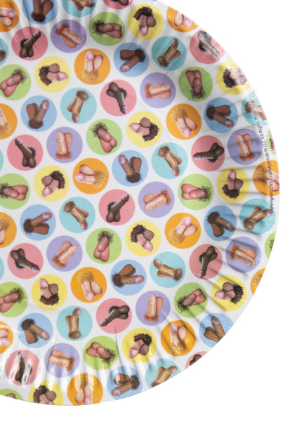 8-Pack Dirty Dishes Mini Penis Party Plates