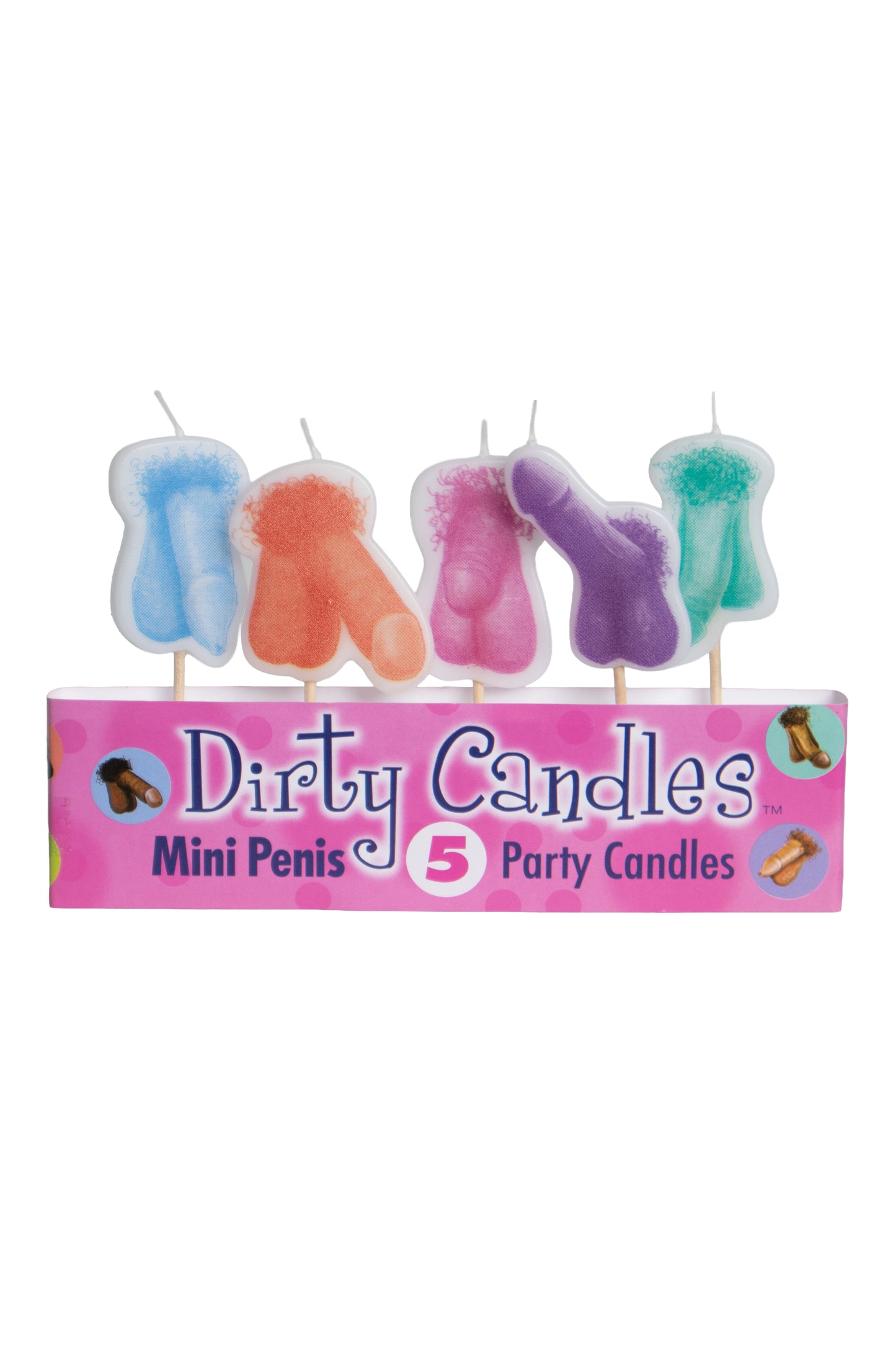 Dirty Candles Mini Penis Party Candles